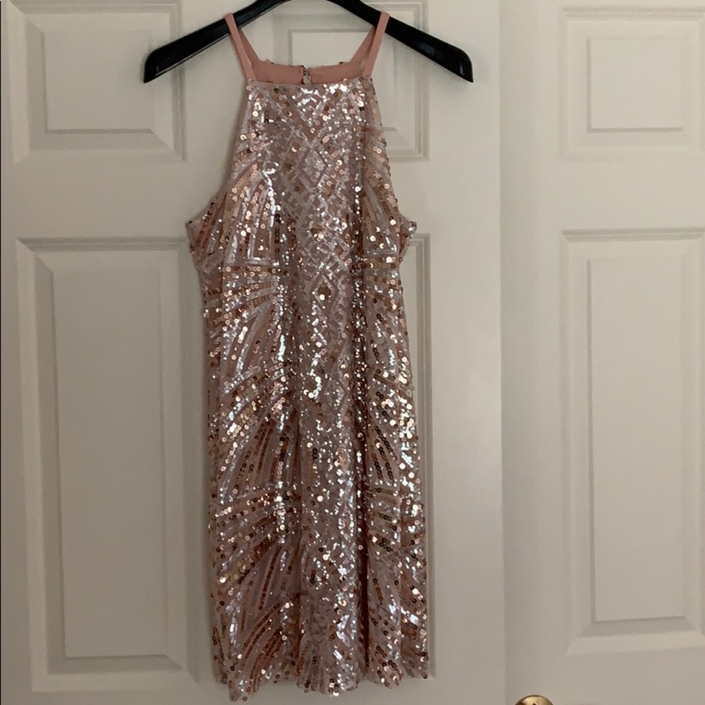 Light Pink Sequin Dress